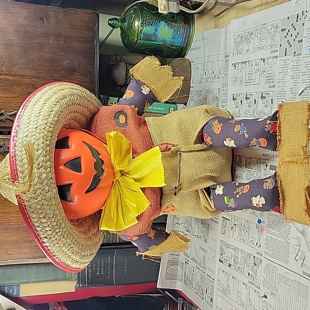 Jack-o-lantern doll